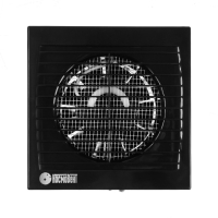 Вентилятор вытяжной "КосмоВент" В100ВК, d=100 мм, 10 Вт, 40 дБ, 105 м&sup3;/ч, с выключ., черный