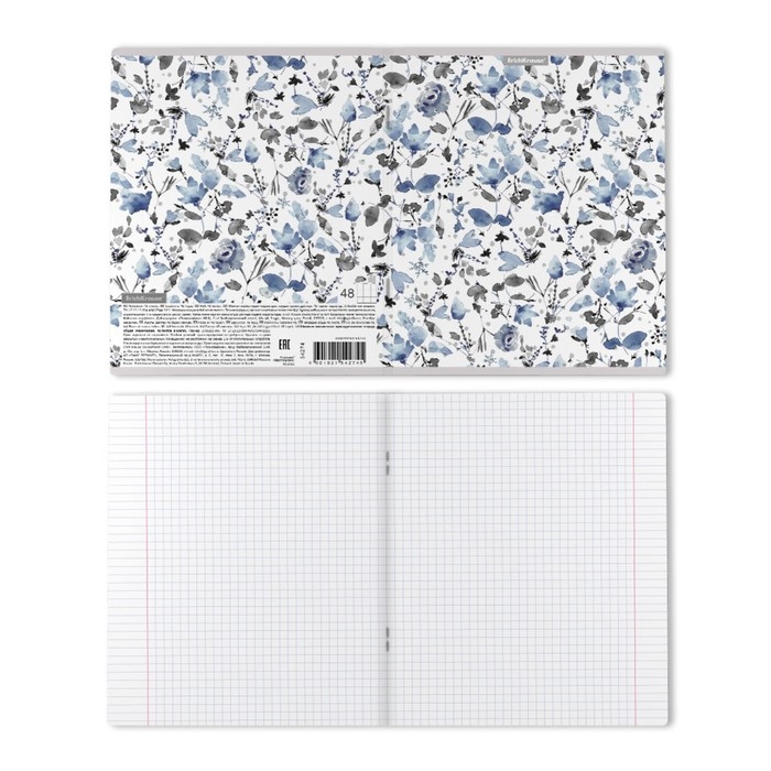 Тетрадь 48 листов в клетку, ErichKrause, Frozen Beauty, обложка мелованный картон, выборочный УФ-лак, блок офсет 100% белизна, МИКС, цена за 1 штуку Тетрадь 48 листов в клетку, ErichKrause, Frozen Beauty, обложка мелованный картон, выборочный УФ-лак, блок офсет 100% белизна, МИКС, цена за 1 штуку