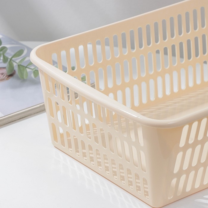 Корзина для хранения, 36&times;25&times;12.5 см, цвет МИКС