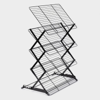 Решётка для глазирования и остывания кондитерских изделий, 4 яруса, 43,5&times;25,5&times;8 см, цвет чёрный