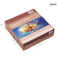 Краска акриловая, набор 16 цветов х 20 мл, Гамма "Хобби", морозостойкая, глянцевая, 1401201