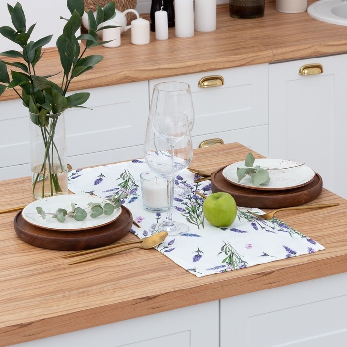 Дорожка на стол Дорожка на стол "Этель" Lavender 30х70 см, 100% хлопок, саржа 190 г/м2