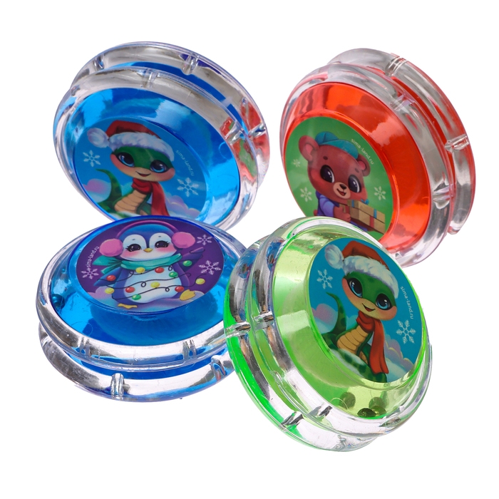 Новый год. Йо-Йо «Веселье» змейка, d= 5,5 см Новый год. Йо-Йо «Веселье» змейка, d= 5,5 см