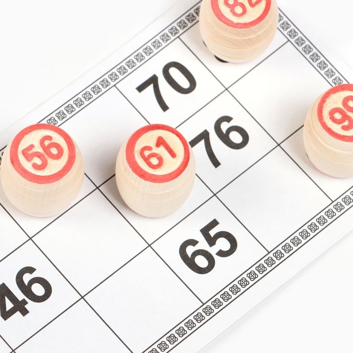 Русское лото деревянное, подарочное, игра настольная, 24 карточки, 22 х 8 см Русское лото деревянное, подарочное, игра настольная, 24 карточки, 22 х 8 см