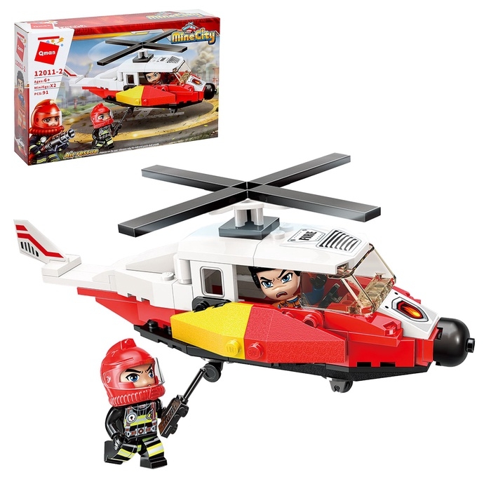Конструктор блочный для мальчиков Пожарные &laquo;Огнеборцы&raquo;, 91 деталь