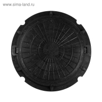 Люк полимерный, легкий, 15 кН, нагрузка до 1.5 т, черный Люк полимерный, легкий, 15 кН, нагрузка до 1.5 т, черный