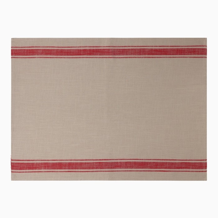 Новый год. Полотенце Этель "Полосы", цв. красный, 50х70 см, 100% хл