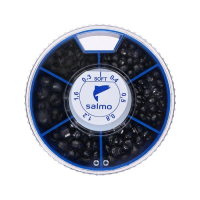 Грузила Salmo дробь soft, набор №3, 6 секций, 0.3-1.6 г, 100 г