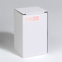 Органайзер для хранения ватных палочек &laquo;BAMBOO&raquo;, с крышкой, d6,5 &times; 10 см, в картонной коробке, цвет прозрачный/коричневый