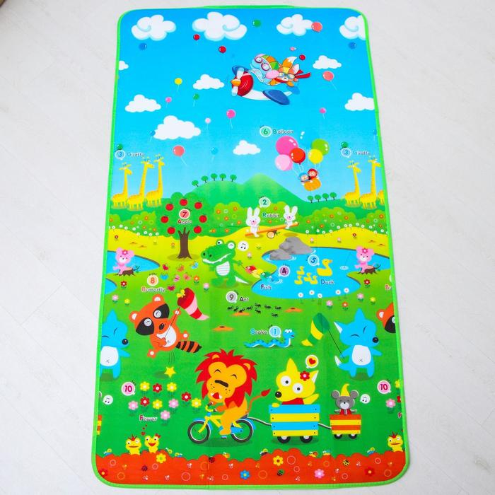Игровой коврик для детей на фольгированной основе &laquo;Путешествие&raquo;, размер 180х100x0,5 см, Крошка Я
