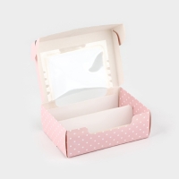 Коробка для эклеров с вкладышами «Самой прекрасной», 15 х 10 х 5 см Коробка для эклеров с вкладышами «Самой прекрасной», 15 х 10 х 5 см