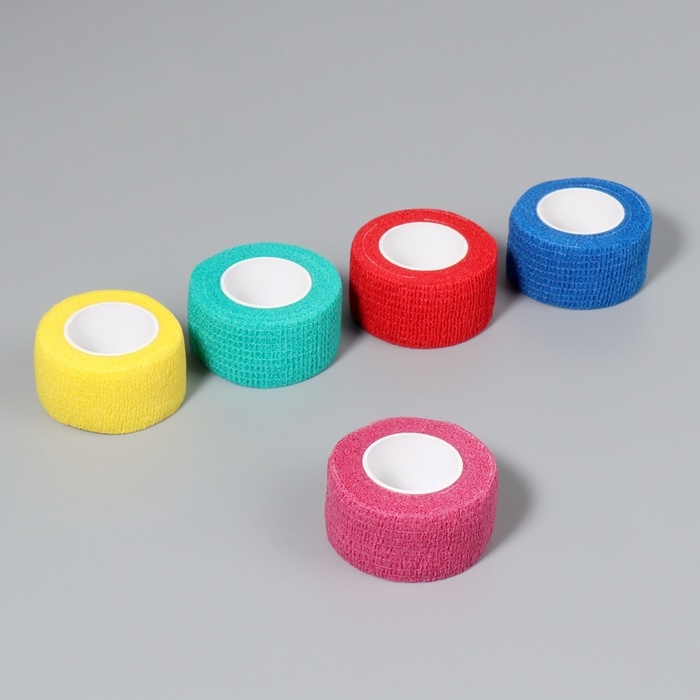 Лента-бандаж защитная, для пальцев, 2,5 см &times; 3 м, цвет МИКС