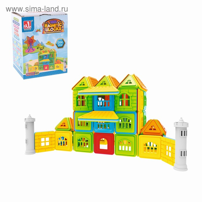 Конструктор магнитный &laquo;Замок&raquo;, 204 детали