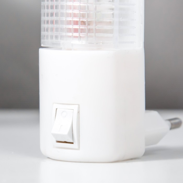 Ночник пластик от сети "Вытянутый цилиндр" 10,5х2,7х2,3 см RISALUX