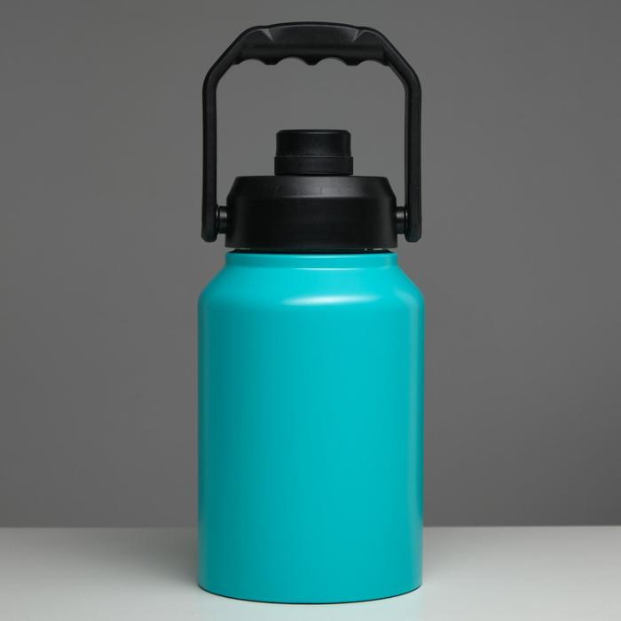 Термос, 2 л, Тропа Термос, 2 л, Тропа "Бидон", сохраняет тепло 48 ч, бирюзовый