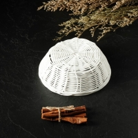 Корзинка для подачи Доляна &laquo;Молоко&raquo;, 18&times;6 см, цвет белый