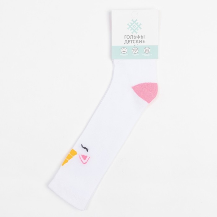 Гольфы детские KAFTAN &laquo;Единорог&raquo;, 16-18 см, цвет белый