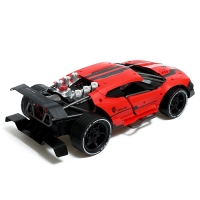 Машина радиоуправляемая &laquo;Гоночная&raquo;, дым, 1:12, с аккумулятором, цвет красный