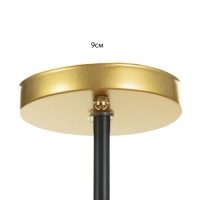 Люстра "Синна" 2хЕ27 40Вт черно-золотой 48х26х27 см BayerLux