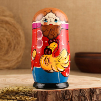 Матрёшка &laquo;Курочка Ряба&raquo;, сюжетная, 5 кукольная, 13,5 - 15 см., микс