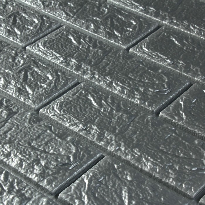 Самоклеящаяся ПВХ панель Самоклеящаяся ПВХ панель "Серый кирпич" 70 х 77см