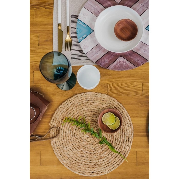 Салфетка сервировочная на стол &laquo;Жгут&raquo;, d=30&times;0,5 см