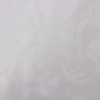 Клеёнка на стол &laquo;Листочки&raquo;, на тканевой основе, рулон 20 метров, ширина 137 см, толщина 0,25 мм, цвет белый