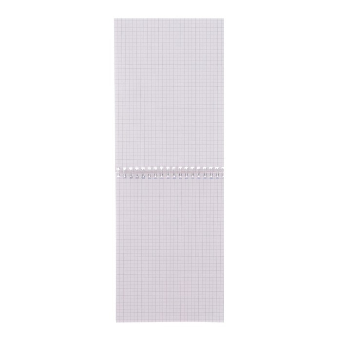 Блокнот А5, 40 листов в клетку на гребне "Зелёный", обложка мелованный картон, ВД лак, блок офсет