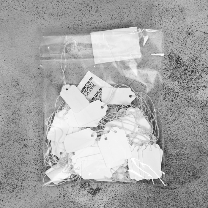 Ценник набор 100 шт., 3,3&times;1,8 см цвет белый