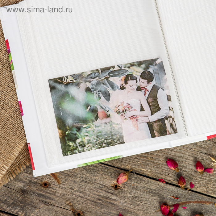 Фотоальбом на 200 фото 10х15 см Image Art серия  005 IA цветы   МИКС