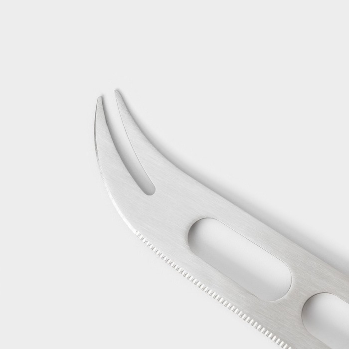 Нож для сыра Доляна Fargo, 26&times;3&times;2 см, нержавеющая сталь, цвет серебристый