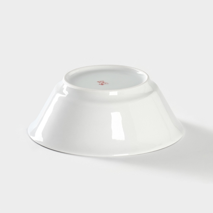 Салатник фарфоровый &laquo;Стрекоза&raquo;, 360 мл, d=14,5 см, цвет белый