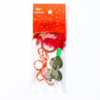 Игрушка - дразнилка для кошек из кошачьей мяты "Сердца", с кольцом на палец, 20 см Игрушка - дразнилка для кошек из кошачьей мяты "Сердца", с кольцом на палец, 20 см