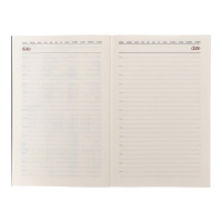 Ежедневник недатированный А5, 136 листов SENATE, обложка искусственная кожа, магнитный хлястик, сменный блок, серый