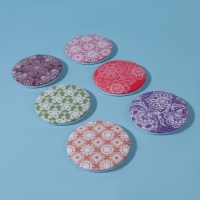 Зеркало складное &laquo;Кружево&raquo;, d = 7,5 см, рисунок МИКС