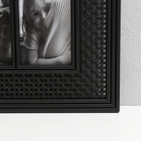 Фоторамка пластик на 12 фото 9х13 см "Плетёнка" чёрная 43х73,5 см Фоторамка пластик на 12 фото 9х13 см "Плетёнка" чёрная 43х73,5 см
