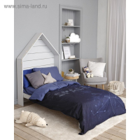 Постельное бельё 1,5 сп. Этель «Space» 145×210 см, 150×210 см, 50×70 см-1 шт, поплин, 100 % хлопок Постельное бельё 1,5 сп. Этель «Space» 145×210 см, 150×210 см, 50×70 см-1 шт, поплин, 100 % хлопок