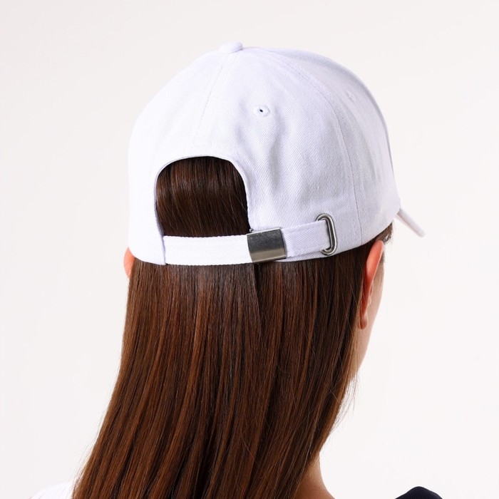 Кепка женская BLING, цвет белый, р-р 56 Кепка женская BLING, цвет белый, р-р 56