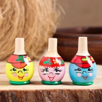 Свистулька &laquo;Колобок&raquo;, 4&times;6 см, микс, ручная роспись