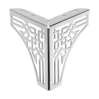 Опора мебельная CAPPIO резная OP01, h=130 мм.10,5*10,5, цвет хром Опора мебельная CAPPIO резная OP01, h=130 мм.10,5*10,5, цвет хром