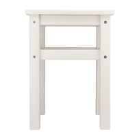 Табурет №1, 330х330х450, до 130 кг, массив Берёзы, Белый Табурет №1, 330х330х450, до 130 кг, массив Берёзы, Белый