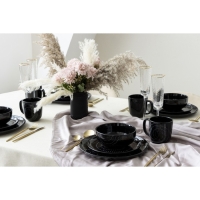 Тарелка керамическая «Орнамент», 21 см, цвет чёрный Тарелка керамическая «Орнамент», 21 см, цвет чёрный