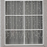 Гирлянда &laquo;Занавес&raquo; 2 х 1.5 м, IP65, УМС, белая нить, 360 LED, свечение тёплое белое, 220 В