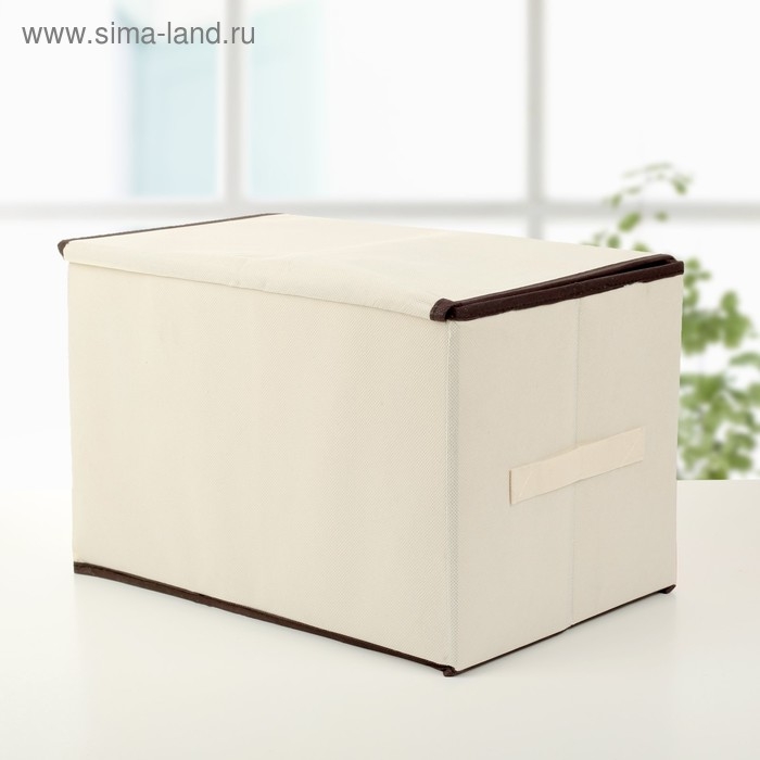 Короб стеллажный для хранения с крышкой &laquo;Единорог&raquo;, 39&times;25&times;25 см