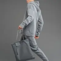 Шопер B3, серый с серыми ручками