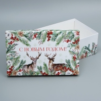 Набор подарочных коробок 6 в 1 &laquo;Новогодняя акварель&raquo;, 20 х 12.5 х 7.5 ‒ 32.5 х 20 х 12.5 см, Новый год