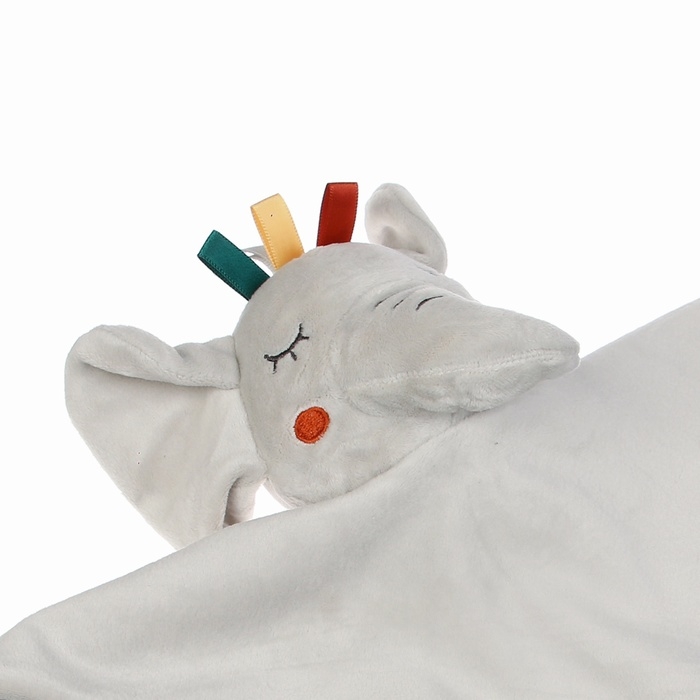 Комфортер - игрушка &laquo;Слоник Эли&raquo;, погремушка, прорезыватель, цвет серый, Крошка Я