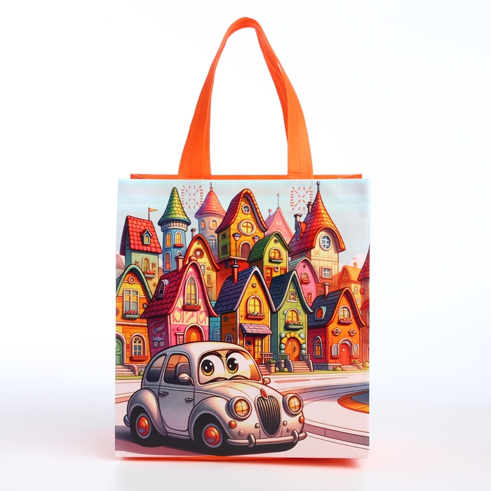 Сумка детская без застёжки, цвет оранжевый