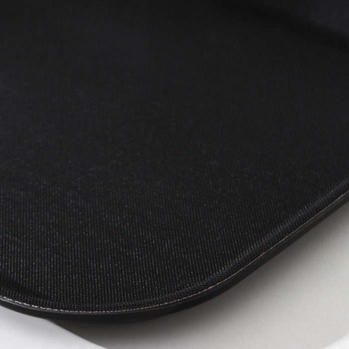 Поднос прорезиненный, 35&times;25 см, цвет чёрный