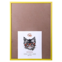 Фоторамка пластик 50х70 см, жёлтый (пластиковый экран)